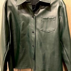 Frankie Shop Women’s Leather Faux Shirt